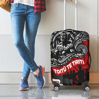 Aotearoa Toitu Te Tiriti Luggage Cover Honoring Te Tiriti o Waitangi Maori Haka