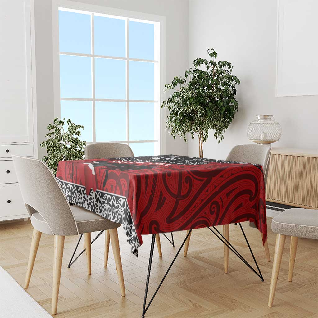Aotearoa Toitu Te Tiriti Tablecloth Honoring Te Tiriti o Waitangi Maori Haka LT03 - Polynesian Pride