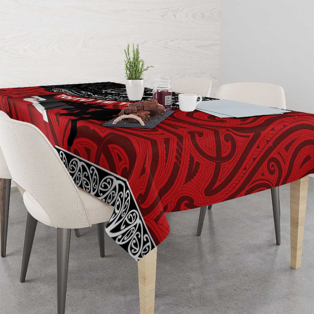 Aotearoa Toitu Te Tiriti Tablecloth Honoring Te Tiriti o Waitangi Maori Haka LT03 - Polynesian Pride