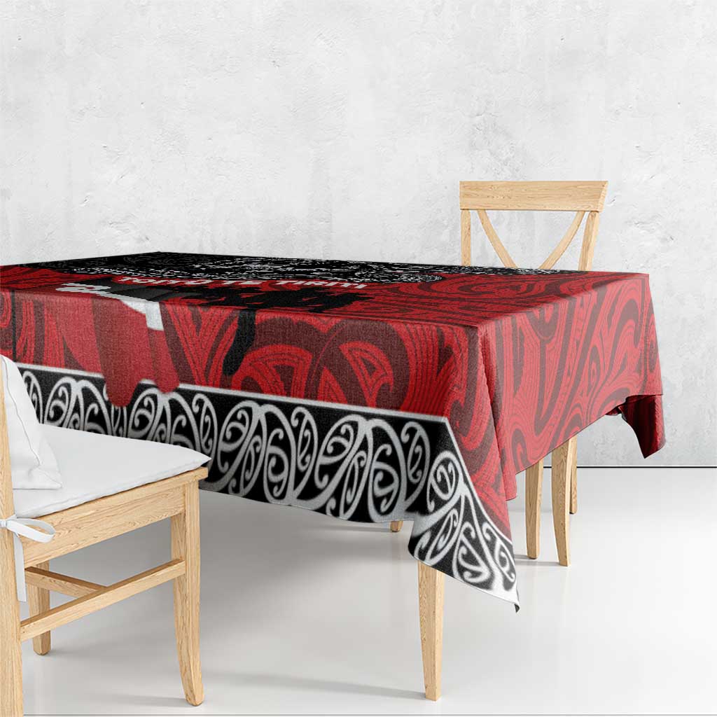 Aotearoa Toitu Te Tiriti Tablecloth Honoring Te Tiriti o Waitangi Maori Haka LT03 - Polynesian Pride