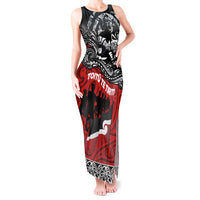 Aotearoa Toitu Te Tiriti Tank Maxi Dress Honoring Te Tiriti o Waitangi Maori Haka LT03 Women Red - Polynesian Pride