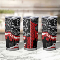 Aotearoa Toitu Te Tiriti Tumbler Cup Honoring Te Tiriti o Waitangi - Maori Haka LT03 - Polynesian Pride