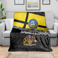New Zealand Wellington Blanket The Capital's Emblems Flag and Koru Art LT03 - Polynesian Pride