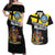 New Zealand Wellington Couples Matching Off Shoulder Maxi Dress and Hawaiian Shirt The Capital's Emblems Flag and Koru Art