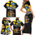 New Zealand Wellington Family Matching Short Sleeve Bodycon Dress and Hawaiian Shirt The Capital's Emblems Flag and Koru Art