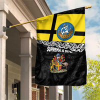 New Zealand Wellington Garden Flag The Capital's Emblems Flag and Koru Art LT03 House Flag Black - Polynesian Pride