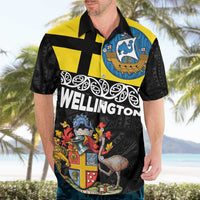 New Zealand Wellington Hawaiian Shirt The Capital's Emblems Flag and Koru Art LT03 - Polynesian Pride