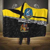 New Zealand Wellington Hooded Blanket The Capital's Emblems Flag and Koru Art LT03 - Polynesian Pride