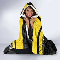 New Zealand Wellington Hooded Blanket The Capital's Emblems Flag and Koru Art LT03 - Polynesian Pride