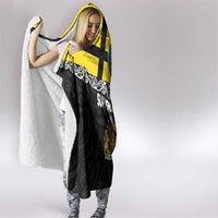 New Zealand Wellington Hooded Blanket The Capital's Emblems Flag and Koru Art LT03 - Polynesian Pride