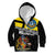 New Zealand Wellington Kid Hoodie The Capital's Emblems Flag and Koru Art