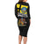 New Zealand Wellington Long Sleeve Bodycon Dress The Capital's Emblems Flag and Koru Art