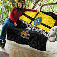 New Zealand Wellington Quilt The Capital's Emblems Flag and Koru Art