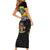 New Zealand Wellington Short Sleeve Bodycon Dress The Capital's Emblems Flag and Koru Art