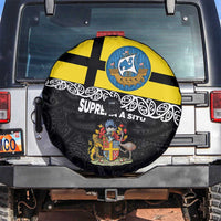 New Zealand Wellington Spare Tire Cover The Capital's Emblems Flag and Koru Art LT03 Black - Polynesian Pride