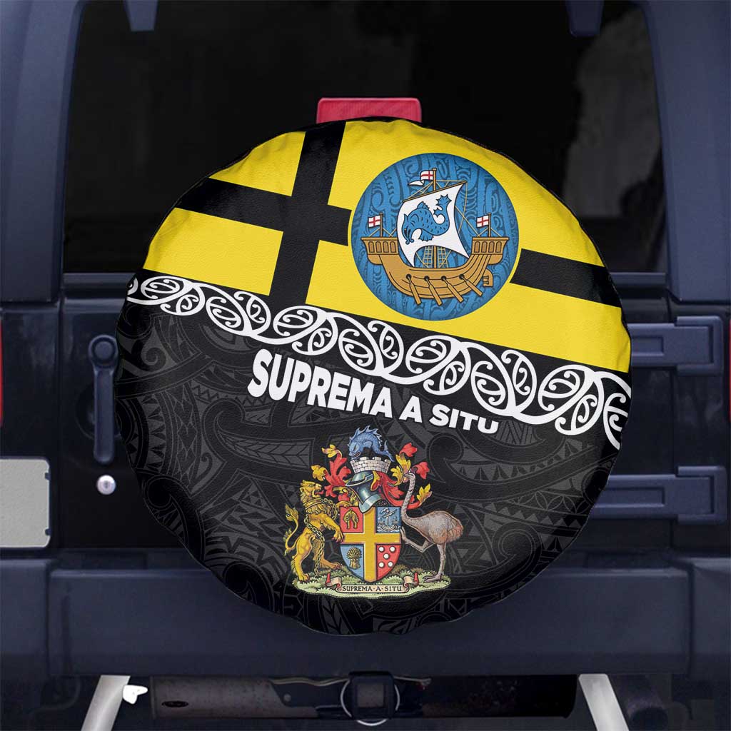 New Zealand Wellington Spare Tire Cover The Capital's Emblems Flag and Koru Art LT03 - Polynesian Pride