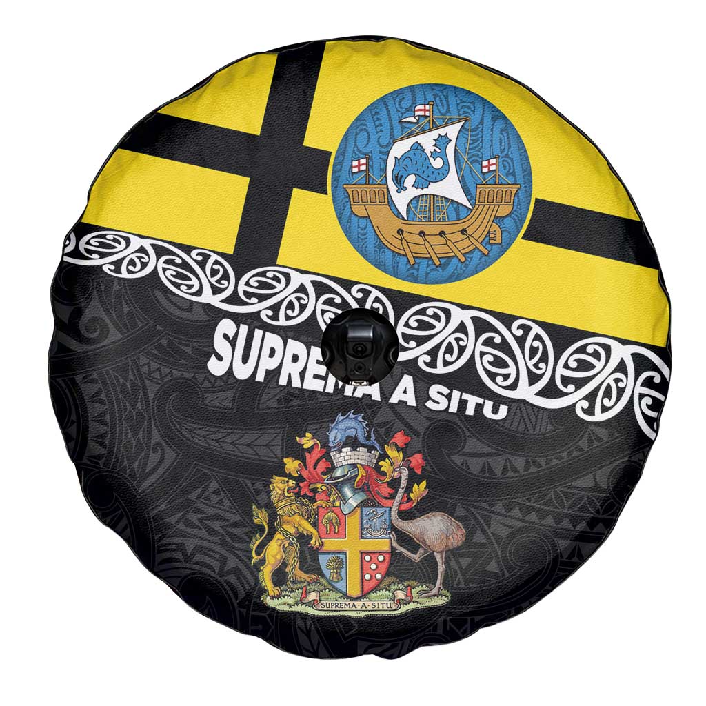 New Zealand Wellington Spare Tire Cover The Capital's Emblems Flag and Koru Art LT03 - Polynesian Pride