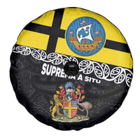 New Zealand Wellington Spare Tire Cover The Capital's Emblems Flag and Koru Art LT03 - Polynesian Pride