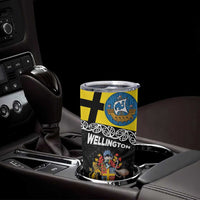 New Zealand Wellington Tumbler Cup The Capital's Emblems - Flag and Koru Art LT03 - Polynesian Pride