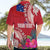 Personalised Samoa Coat Of Arms Hawaiian Shirt Tropical Flower Red Polynesian Pattern LT03 - Polynesian Pride