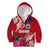 Personalised Samoa Coat Of Arms Kid Hoodie Tropical Flower Red Polynesian Pattern LT03 Zip Hoodie Red - Polynesian Pride