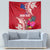 Personalised Samoa Coat Of Arms Tapestry Tropical Flower Red Polynesian Pattern LT03 - Polynesian Pride