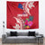 Personalised Samoa Coat Of Arms Tapestry Tropical Flower Red Polynesian Pattern LT03 - Polynesian Pride