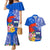 Personalised Samoa Coat Of Arms Couples Matching Mermaid Dress and Hawaiian Shirt Hibiscus Polynesian Tattoo Pattern LT03 Blue - Polynesian Pride