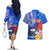 Personalised Samoa Coat Of Arms Couples Matching Off The Shoulder Long Sleeve Dress and Hawaiian Shirt Hibiscus Polynesian Tattoo Pattern LT03 - Polynesian Pride