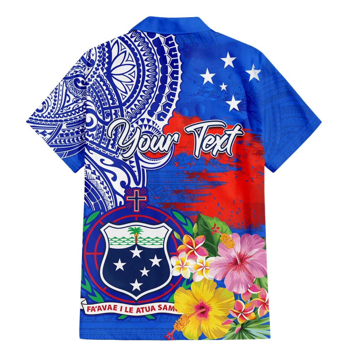 Personalised Samoa Coat Of Arms Family Matching Mermaid Dress and Hawaiian Shirt Hibiscus Polynesian Tattoo Pattern LT03 - Polynesian Pride