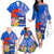 Personalised Samoa Coat Of Arms Family Matching Off Shoulder Long Sleeve Dress and Hawaiian Shirt Hibiscus Polynesian Tattoo Pattern LT03 - Polynesian Pride