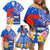 Personalised Samoa Coat Of Arms Family Matching Off Shoulder Short Dress and Hawaiian Shirt Hibiscus Polynesian Tattoo Pattern LT03 - Polynesian Pride