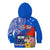 Personalised Samoa Coat Of Arms Kid Hoodie Hibiscus Polynesian Tattoo Pattern LT03 - Polynesian Pride