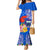 Personalised Samoa Coat Of Arms Mermaid Dress Hibiscus Polynesian Tattoo Pattern LT03 Women Blue - Polynesian Pride