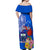 Personalised Samoa Coat Of Arms Off Shoulder Maxi Dress Hibiscus Polynesian Tattoo Pattern LT03 - Polynesian Pride