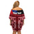 Samoa Flag Day Family Matching Off Shoulder Short Dress and Hawaiian Shirt Siapo Pattern and Ula Fala LT03 - Polynesian Pride