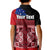 Samoa Flag Day Kid Polo Shirt Siapo Pattern and Ula Fala LT03 - Polynesian Pride