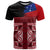 Samoa Flag Day T Shirt Siapo Pattern and Ula Fala LT03 Red - Polynesian Pride