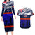 New Zealand and Australia ANZAC Day Couples Matching Long Sleeve Bodycon Dress and Hawaiian Shirt Lest We Forget Red Poppy Flowers and Soldier LT03 Blue - Polynesian Pride