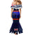 New Zealand and Australia ANZAC Day Mermaid Dress Lest We Forget Red Poppy Flowers and Soldier LT03 - Polynesian Pride