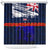 New Zealand and Australia ANZAC Day Shower Curtain Lest We Forget Red Poppy Flowers and Soldier LT03 Blue - Polynesian Pride