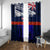 New Zealand and Australia ANZAC Day Window Curtain Lest We Forget Red Poppy Flowers and Soldier LT03 With Grommets Blue - Polynesian Pride