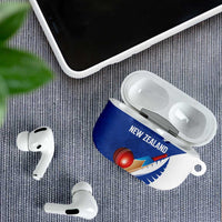 New Zealand Cricket AirPods Case Kiwi Birds Haka Dance Blue Fern Sporty Style