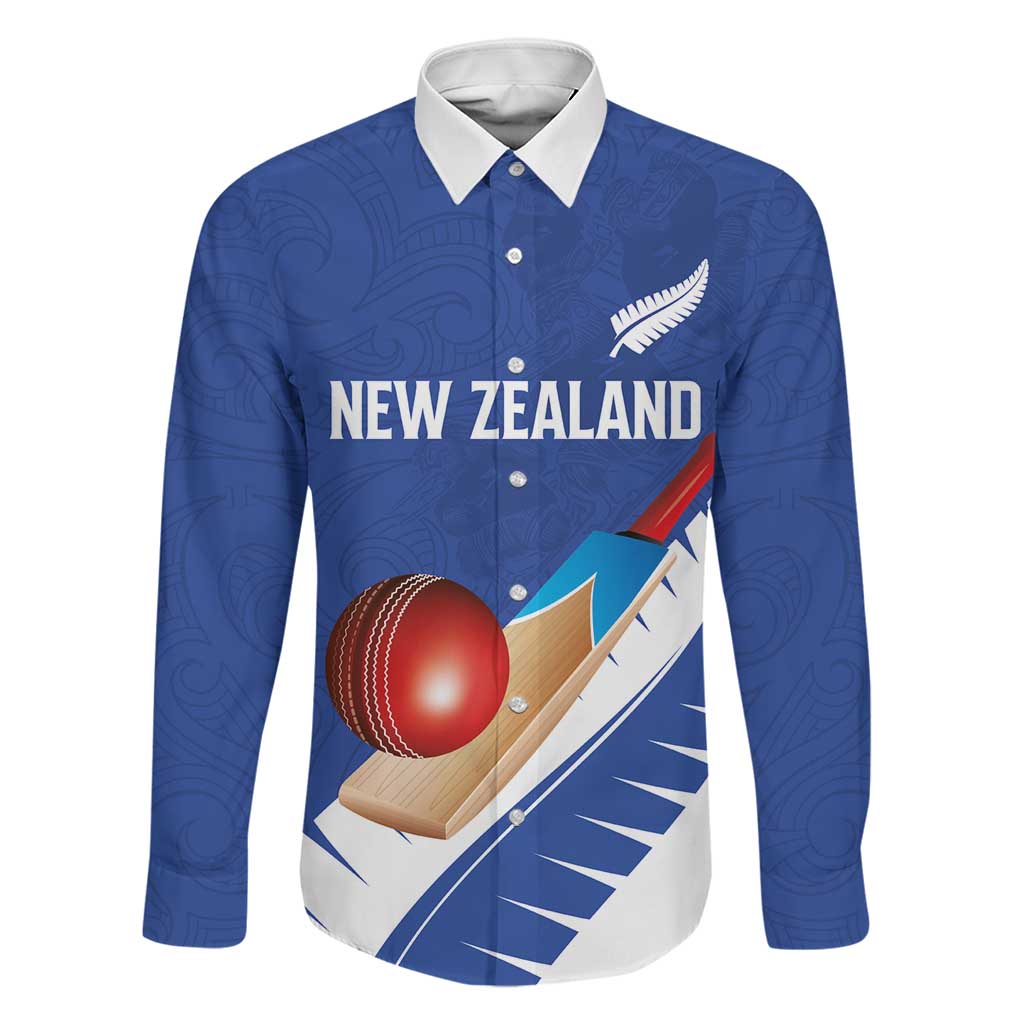 Custom New Zealand Cricket Family Matching Long Sleeve Bodycon Dress and Hawaiian Shirt Kiwi Birds Haka Dance Blue Fern Sporty Style