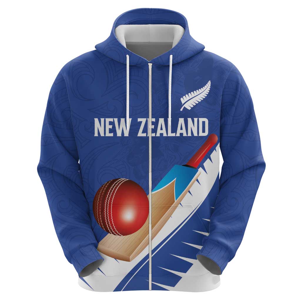 Custom New Zealand Cricket Hoodie Kiwi Birds Haka Dance Blue Fern Sporty Style