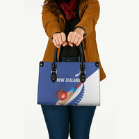 New Zealand Cricket Leather Bag Kiwi Birds Haka Dance Blue Fern Sporty Style