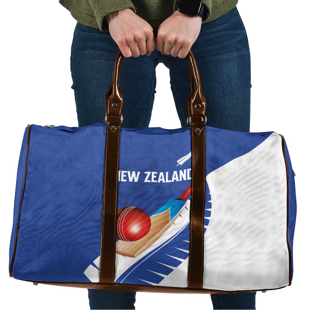 New Zealand Cricket Travel Bag Kiwi Birds Haka Dance Blue Fern Sporty Style