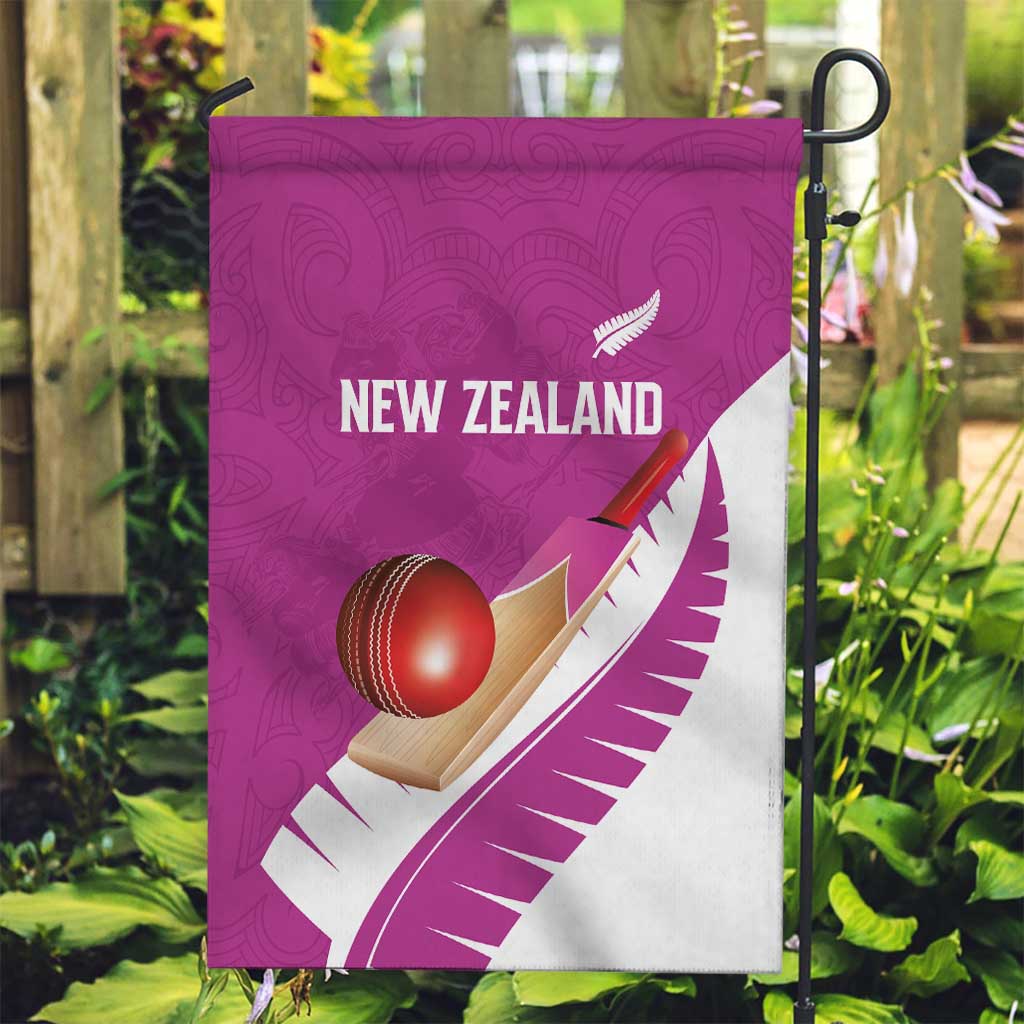 New Zealand Cricket Garden Flag Kiwi Birds Haka Dance Pink Fern Sporty Style