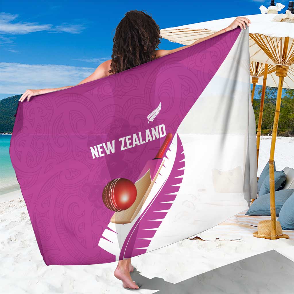 New Zealand Cricket Sarong Kiwi Birds Haka Dance Pink Fern Sporty Style