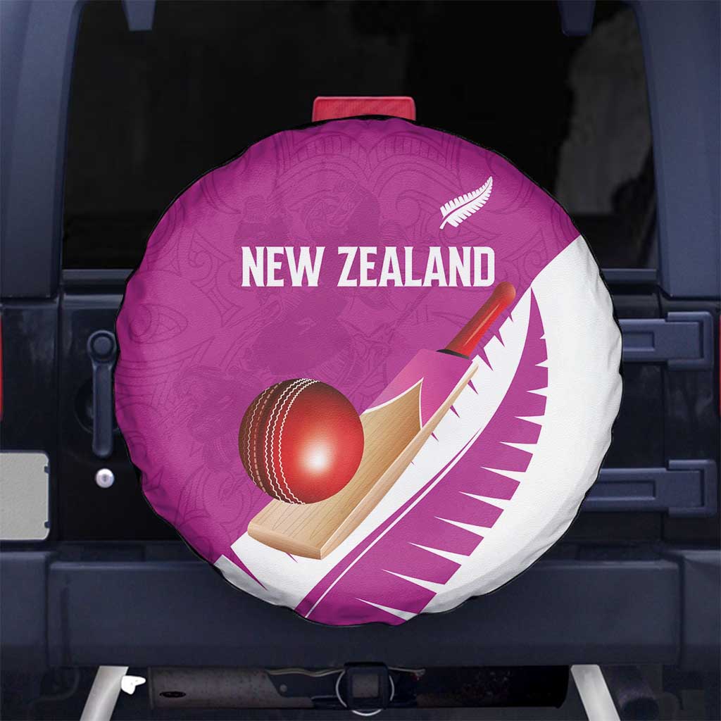 New Zealand Cricket Spare Tire Cover Kiwi Birds Haka Dance Pink Fern Sporty Style